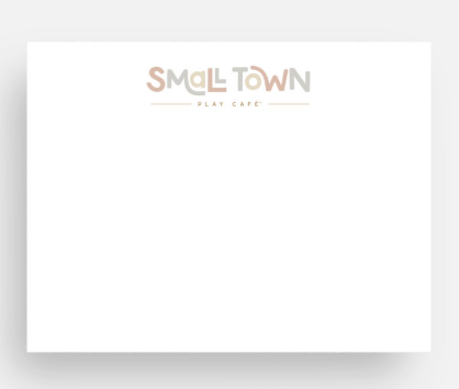 Small Town Post Card (for Gift Cards) with Envelope